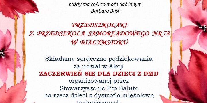 Razem dla dzieci z dystrofią mięśniową Duchenne’a