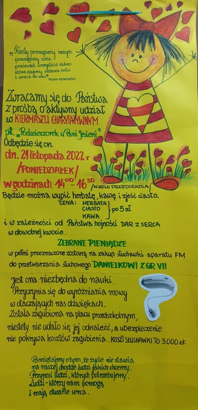 AKCJA CHARYTATYWNA -PODWIECZOREK U PANI JESIENI