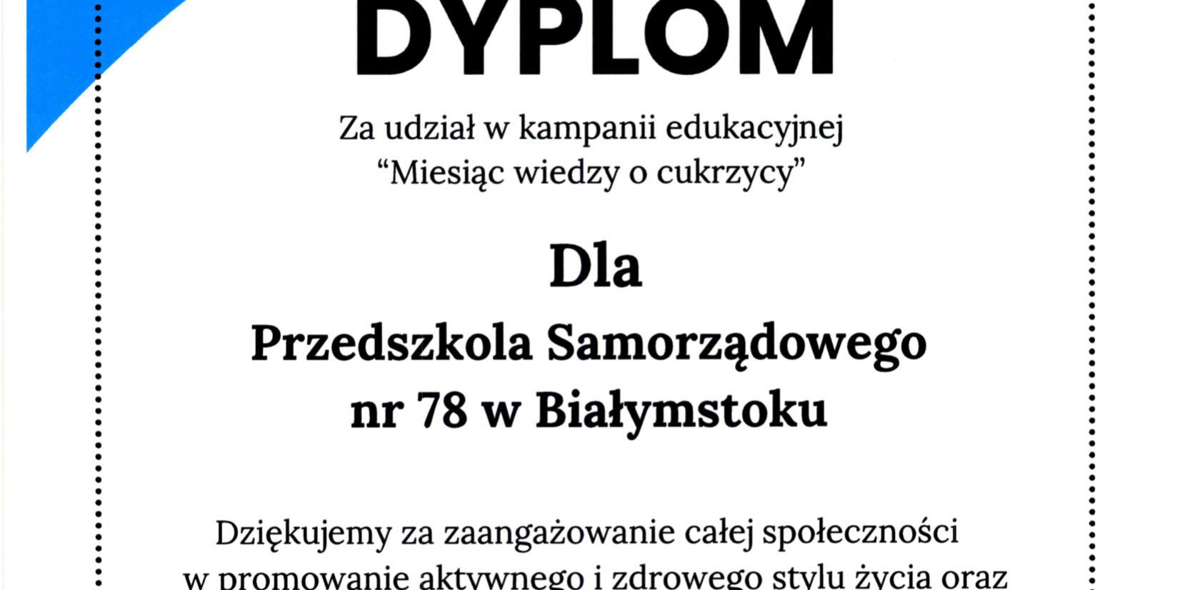 "Miesiąc wiedzy o cukrzycy" – edukacyjne spotkanie w grupie starszaków