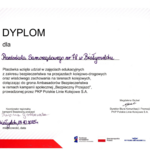 DYPLOM dla PS NR 78 Bezpieczny Przejazd