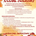 Jesienne zwierzak i- konkurs plastyczny